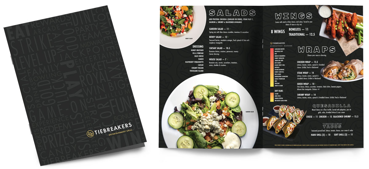 Synthetic Saddle-Stitch Menus
